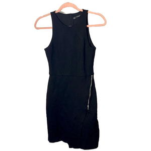 🌷ZARA🌷 Trafaluc Little Black Dress Asymmetrical Zipper